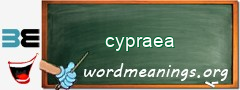 WordMeaning blackboard for cypraea